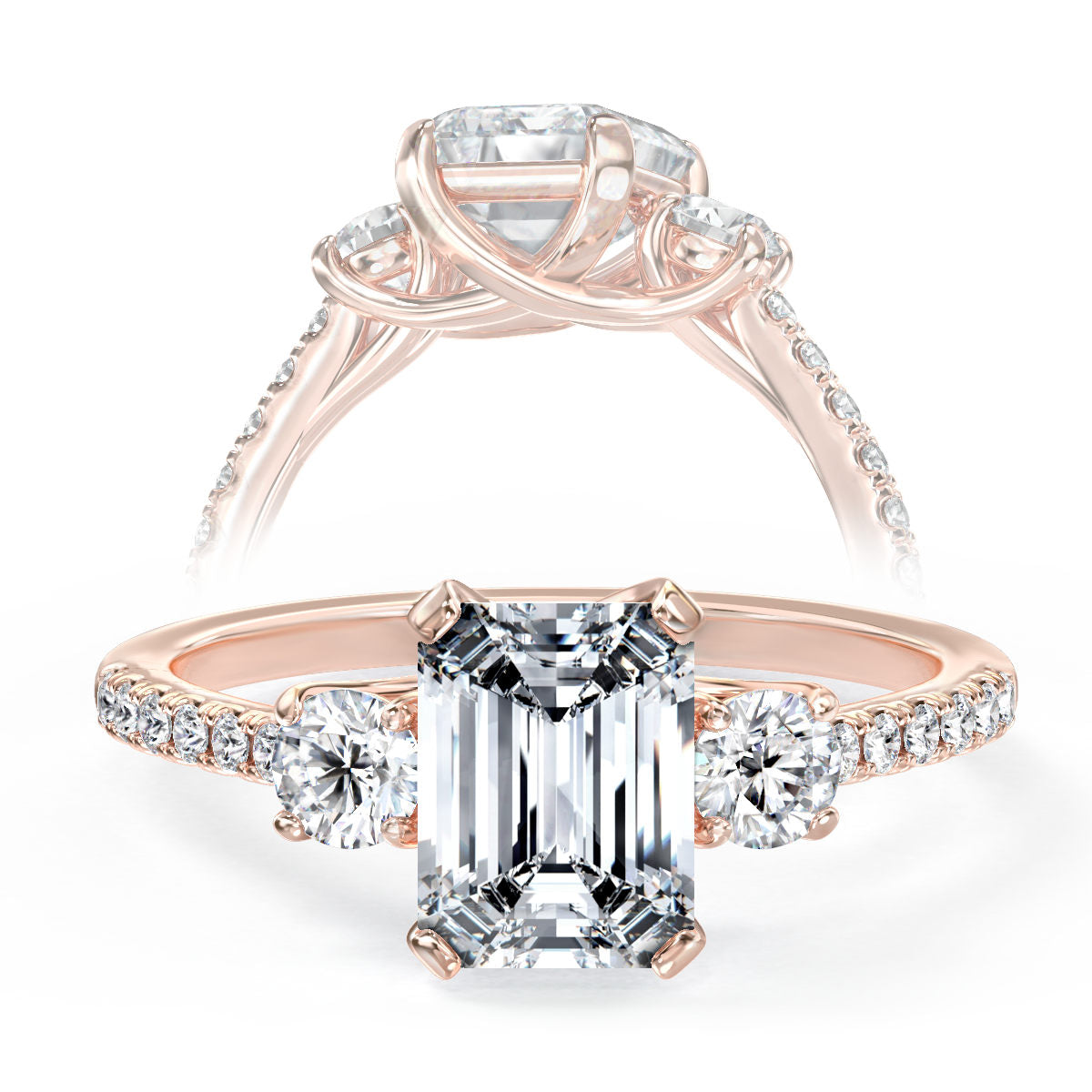 Allora engagement ring in rose gold