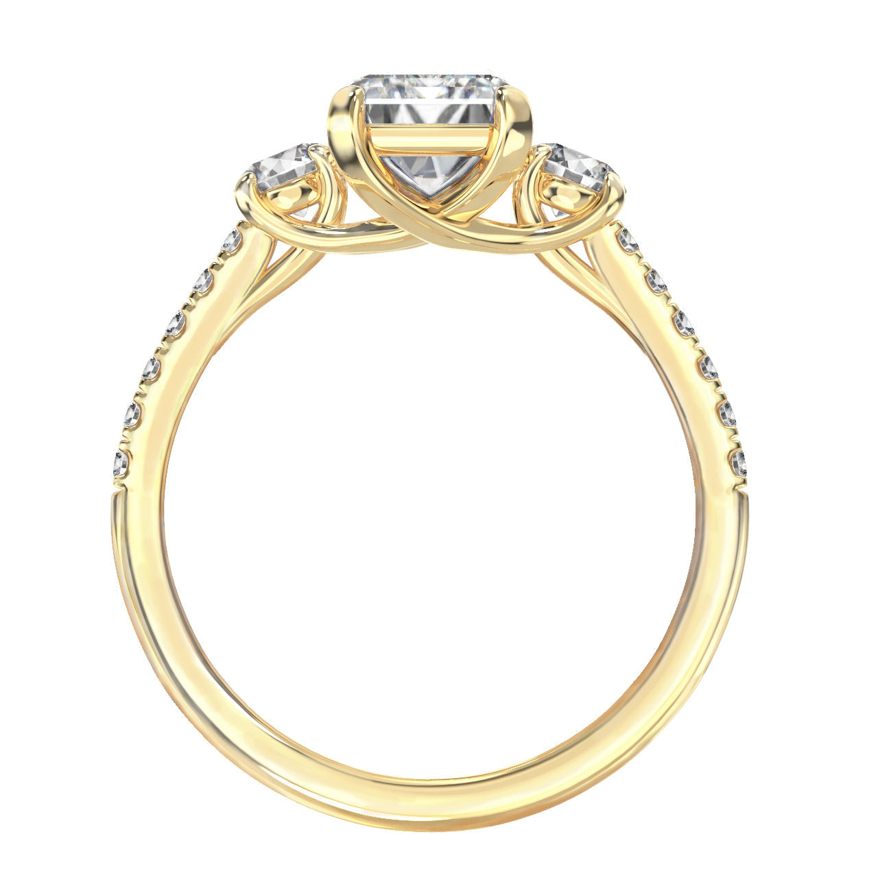 Allora engagement ring in yellow gold
