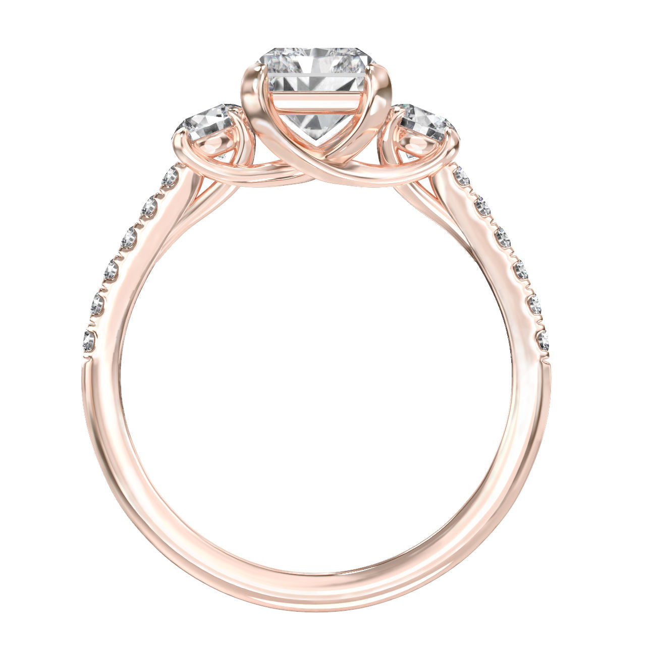 Alba engagement ring in rose gold