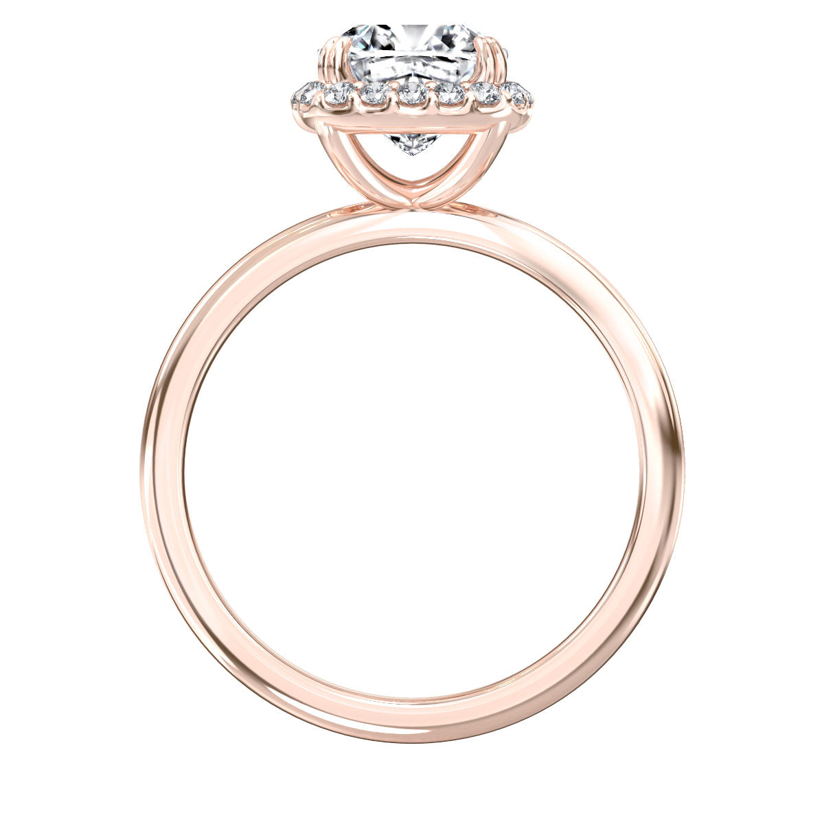 Bernadette engagement ring in rose gold