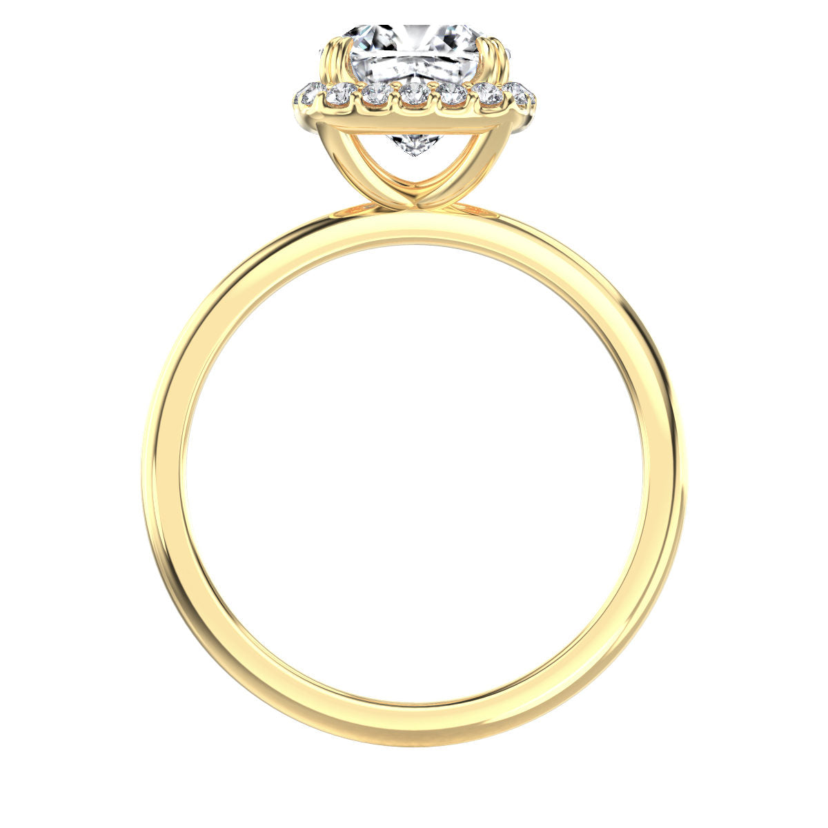 Bernadette engagement ring in yellow gold