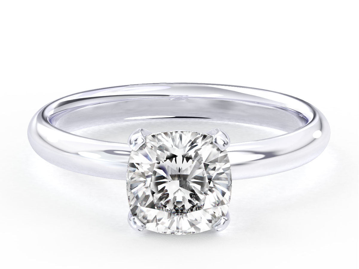 Andria engagement ring in white gold