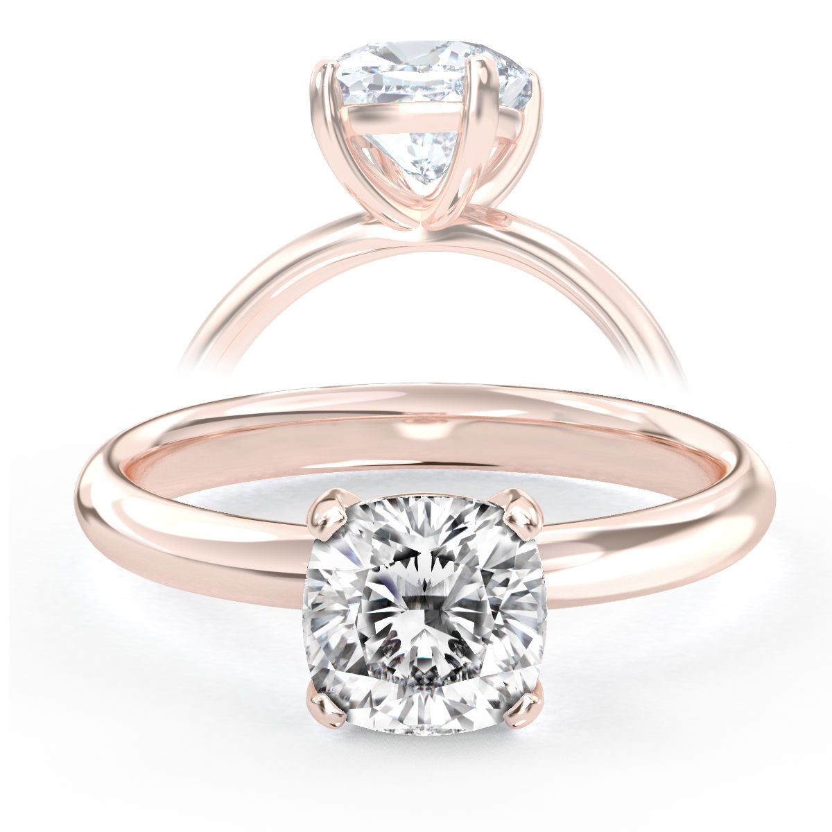 Andria engagement ring in rose gold