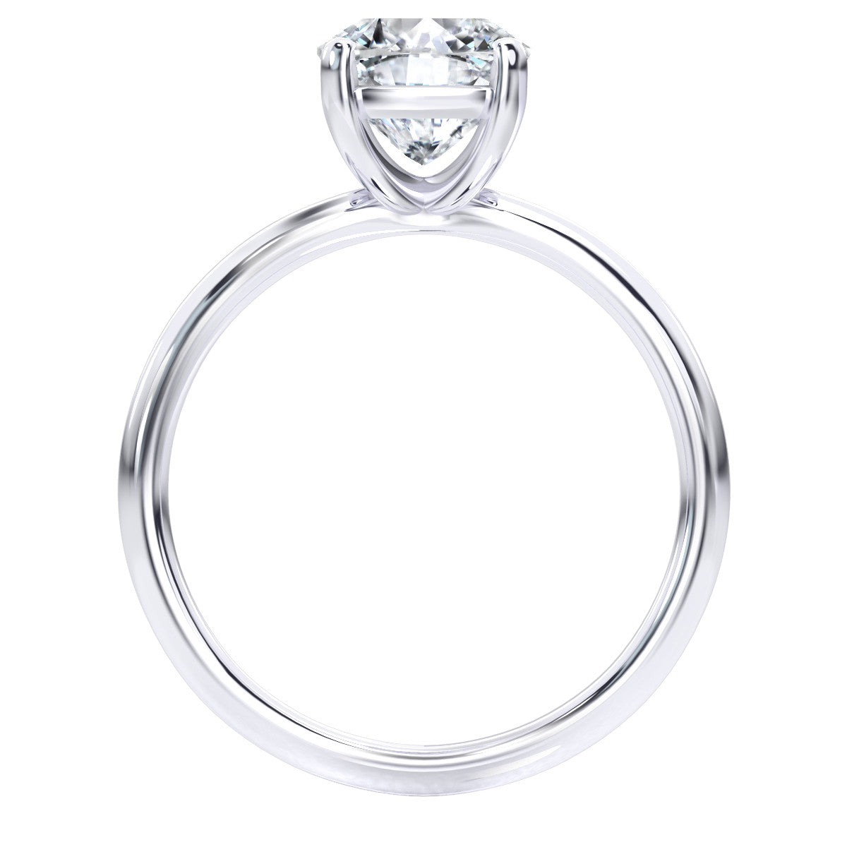 Andria engagement ring in white gold