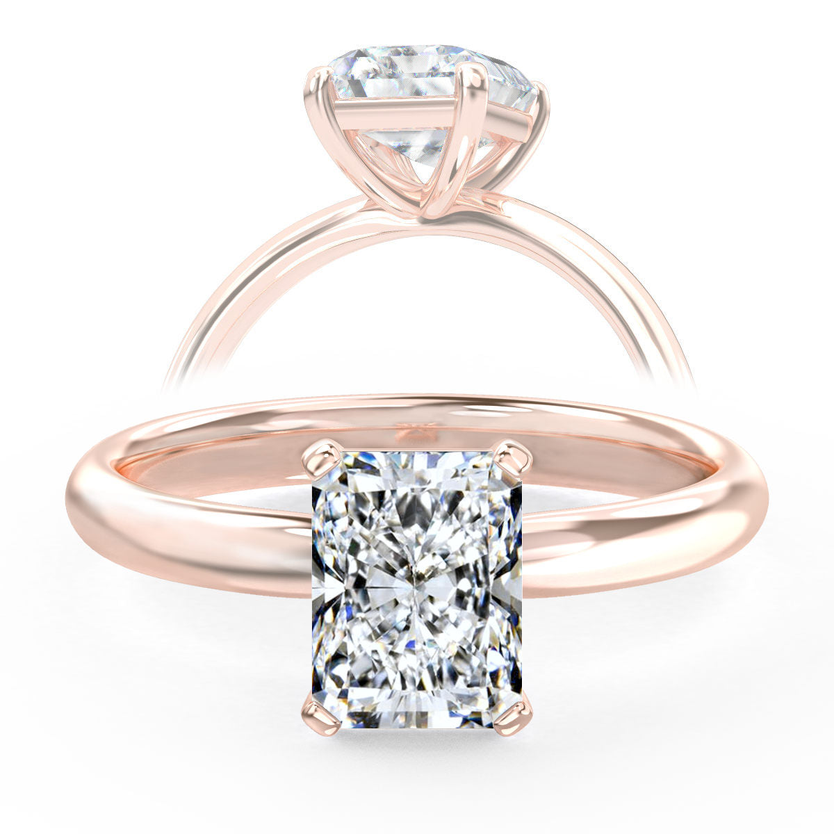 Ardelia engagement ring in rose gold