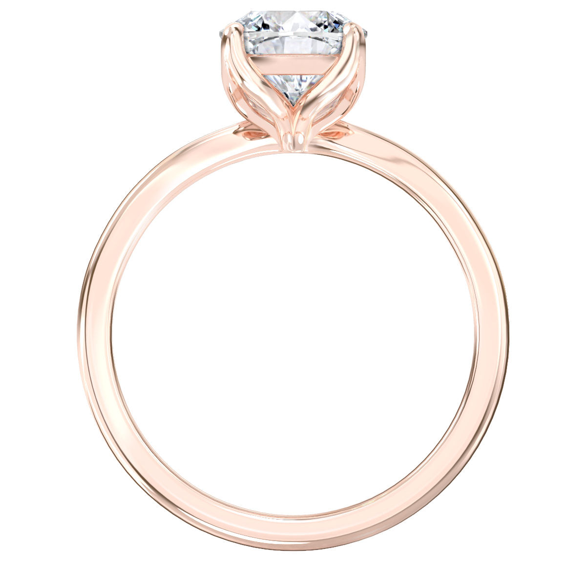 Aviva engagement ring in rose gold