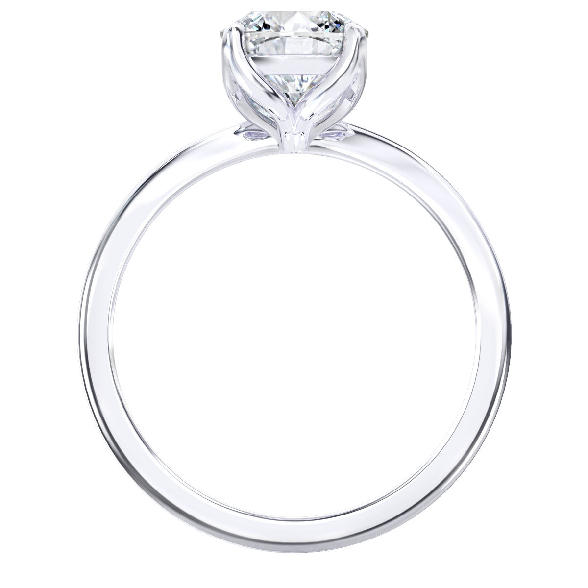 Aviva engagement ring in white gold