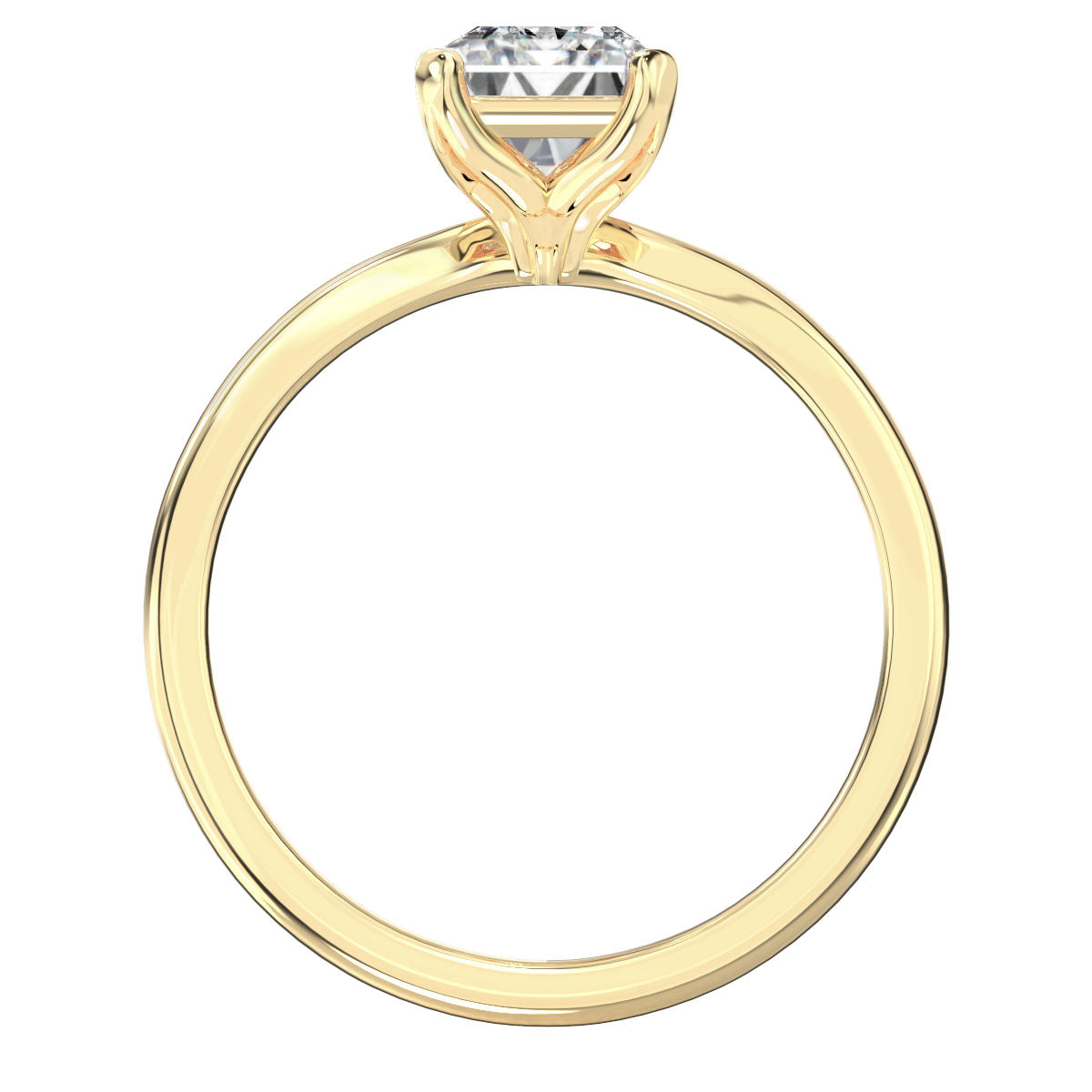Ariene engagement ring in yellow gold