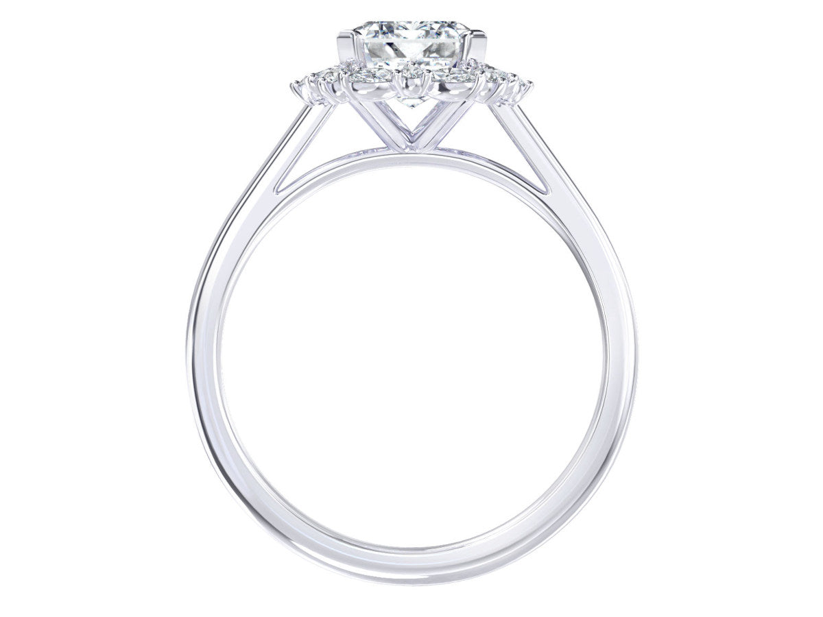 Adonia engagement ring in white gold