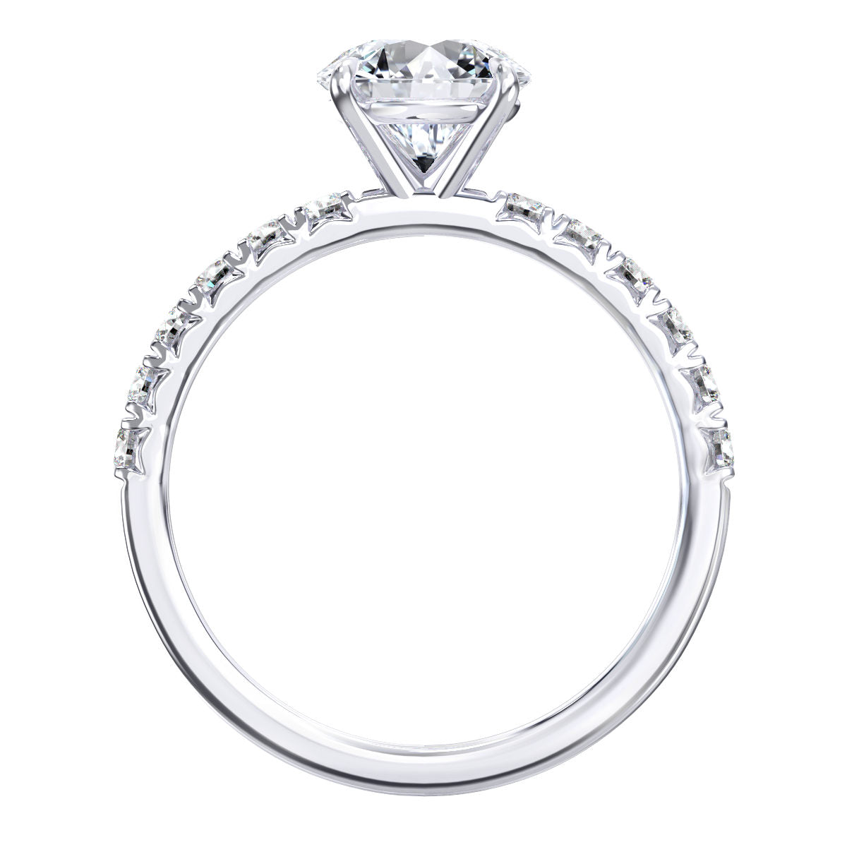 Ademia engagement ring in white gold