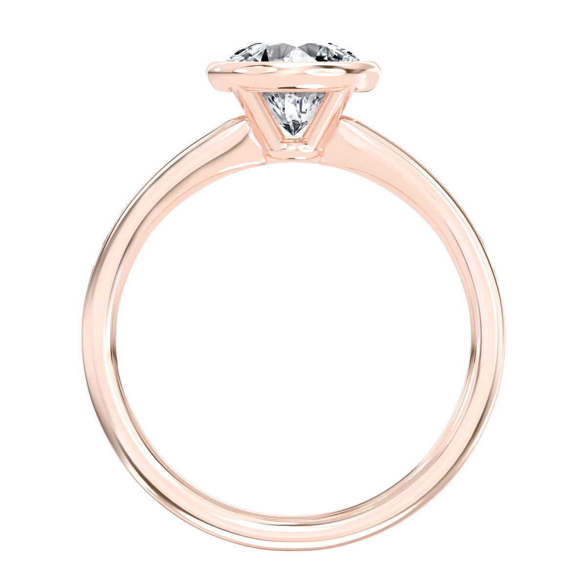 Chloe engagement ring in rose gold