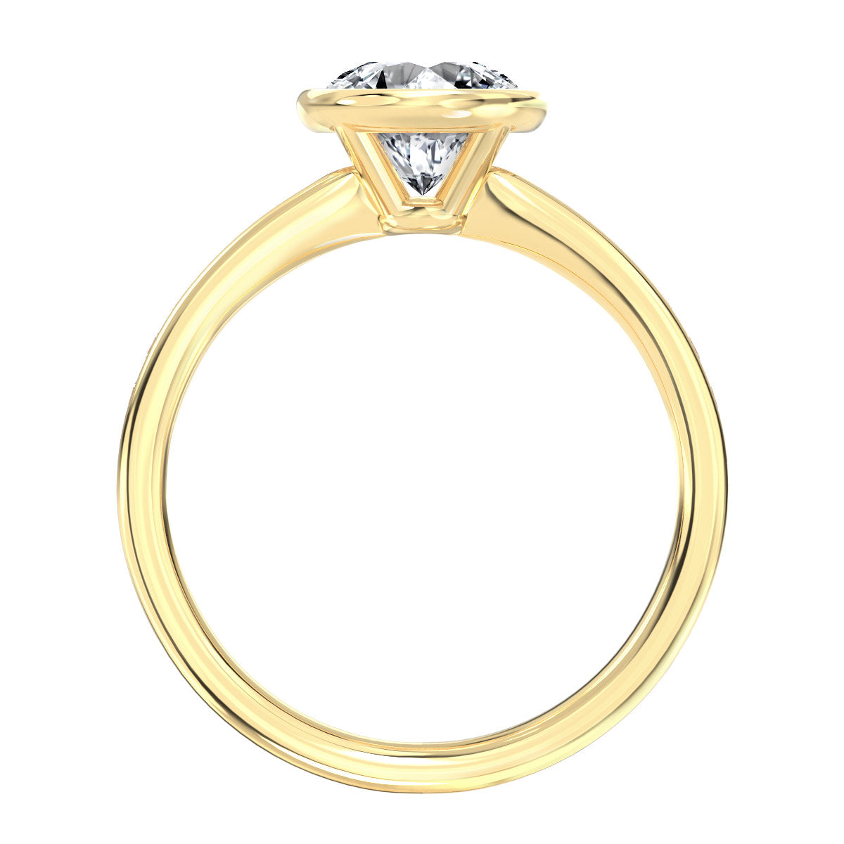 Chloe engagement ring in yellow gold