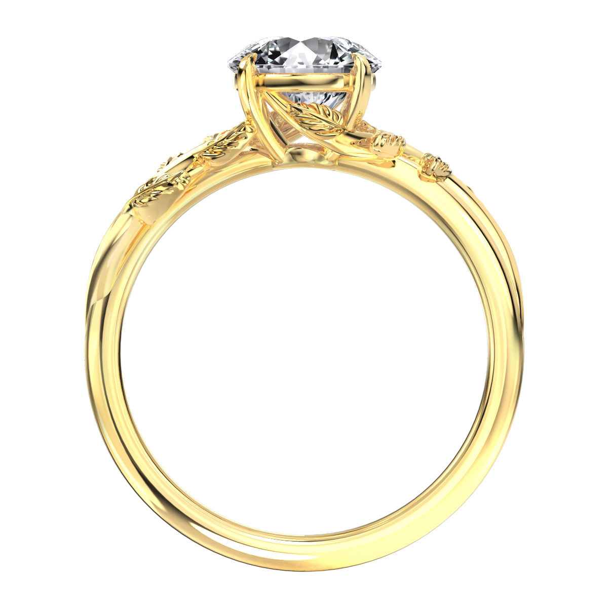Ivana engagement ring in yellow gold