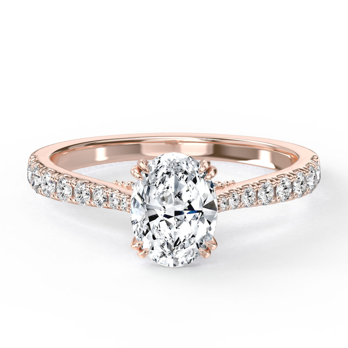 Bela engagement ring in rose gold