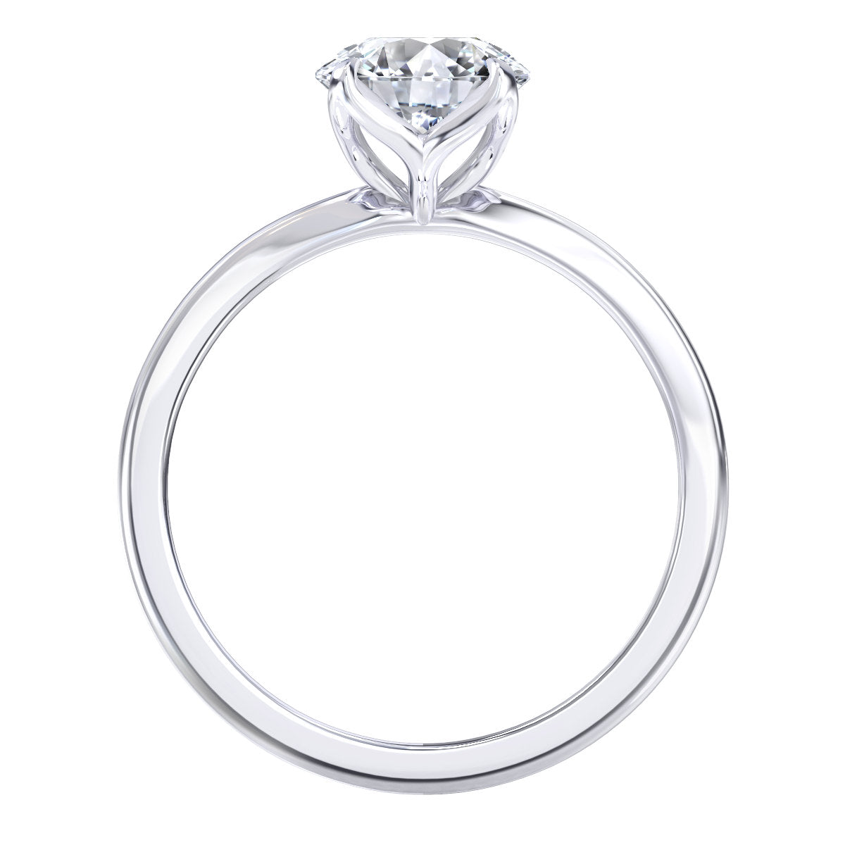 Deena engagement ring in white gold