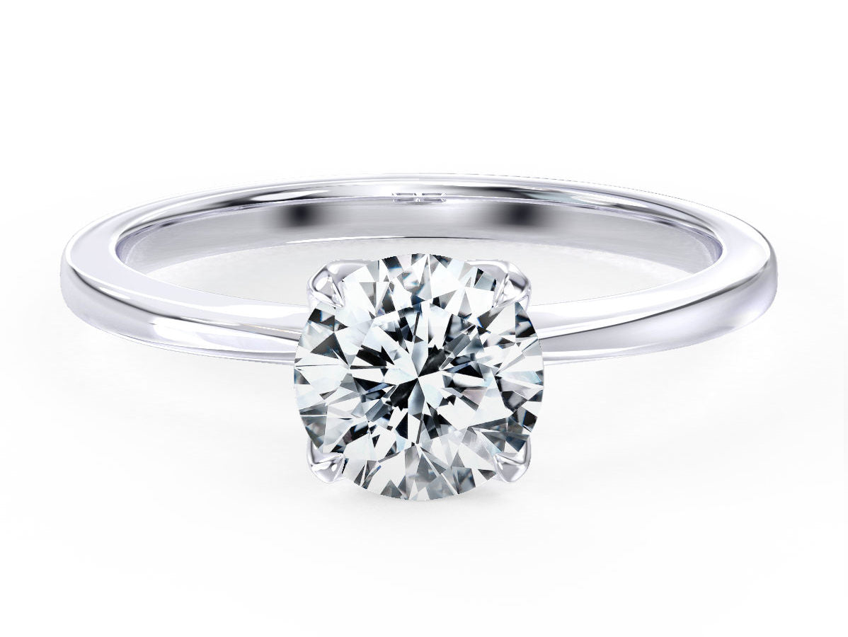 Deena engagement ring in white gold