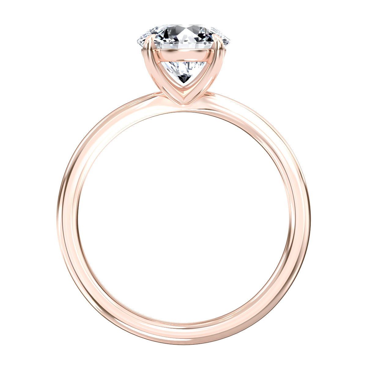 Aliza engagement ring in rose gold