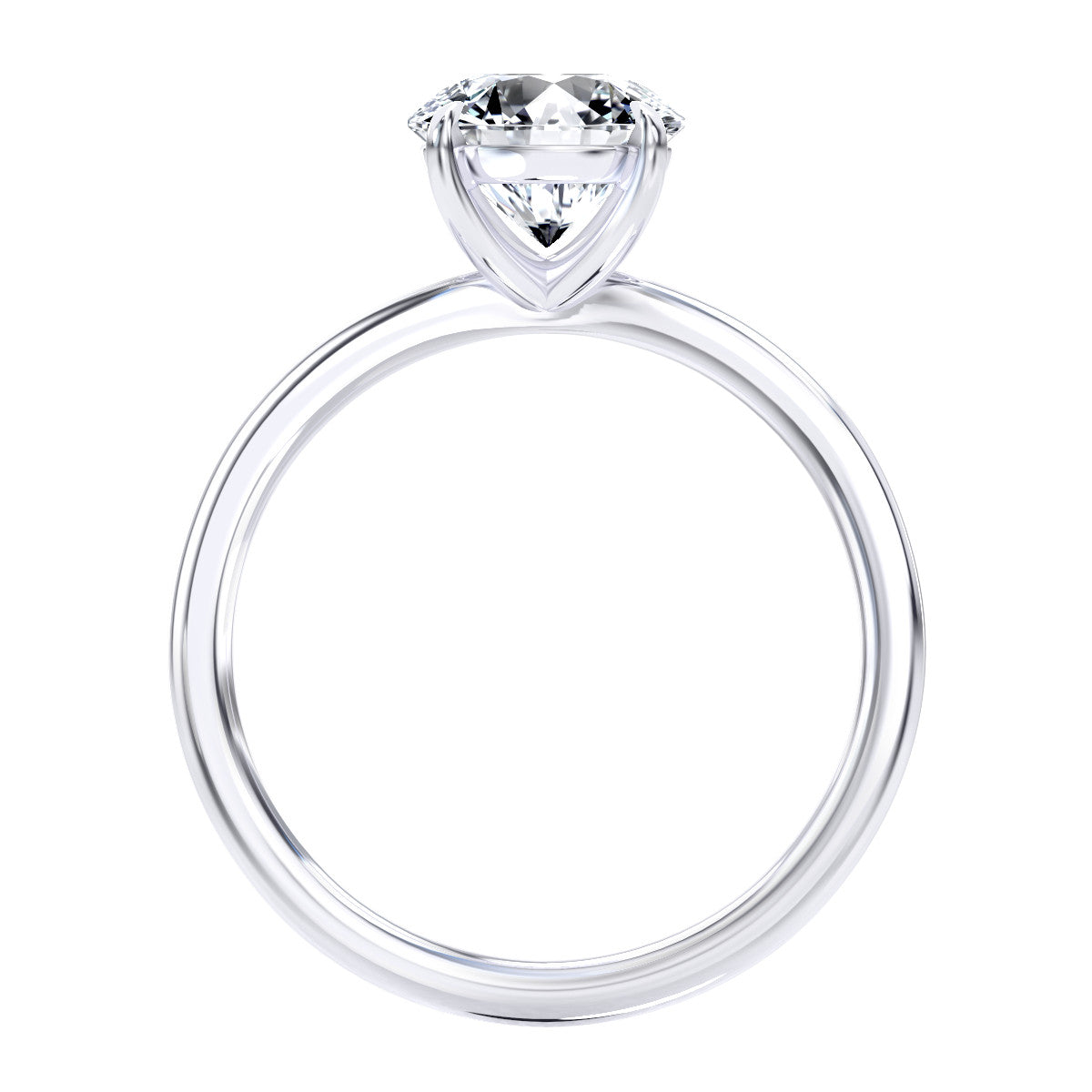 Aliza engagement ring in white gold