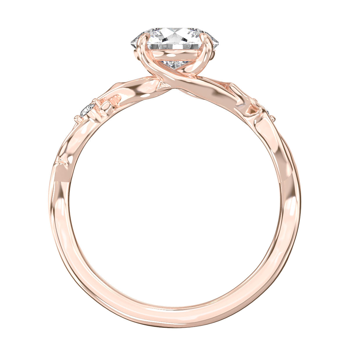 Ana engagement ring in rose gold
