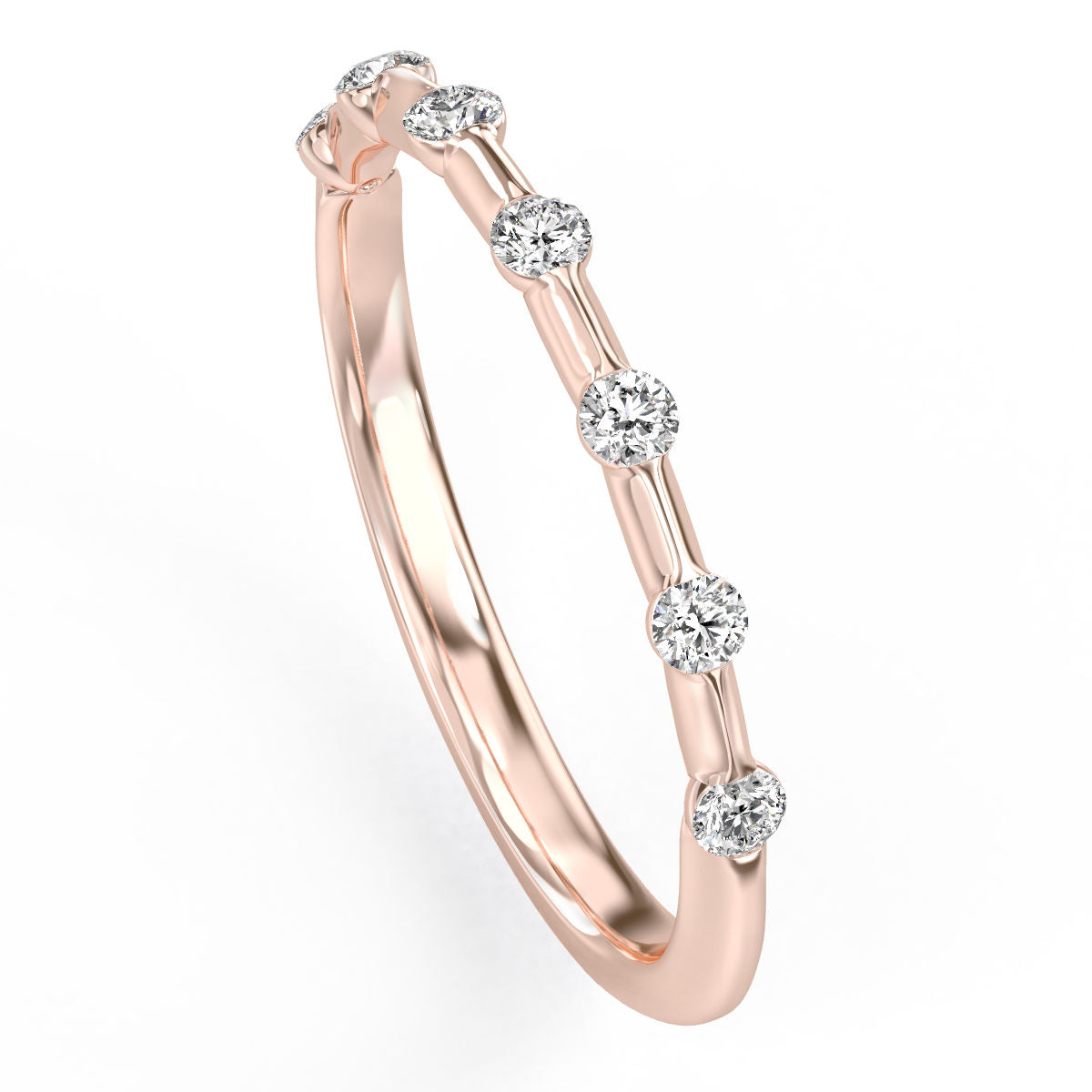 Delicate Diamond Array Band
