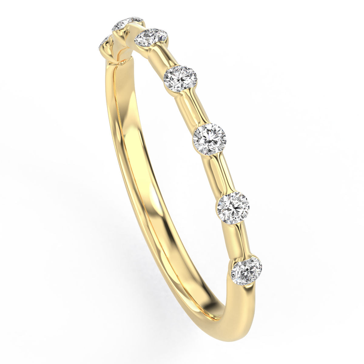 Delicate Diamond Array Band