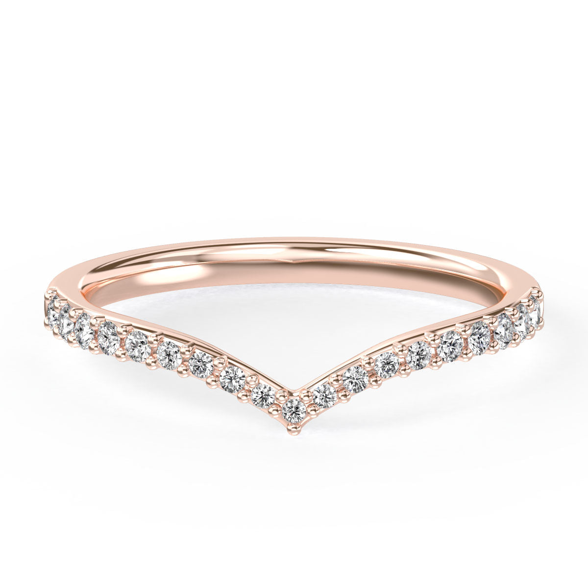 Wishbone Pave Diamond Band