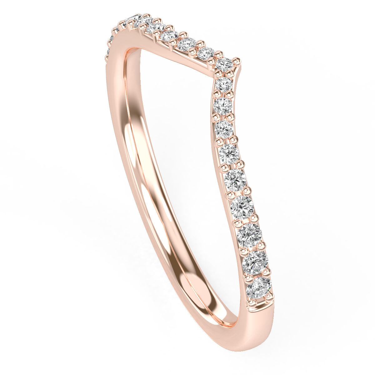 Wishbone Pave Diamond Band