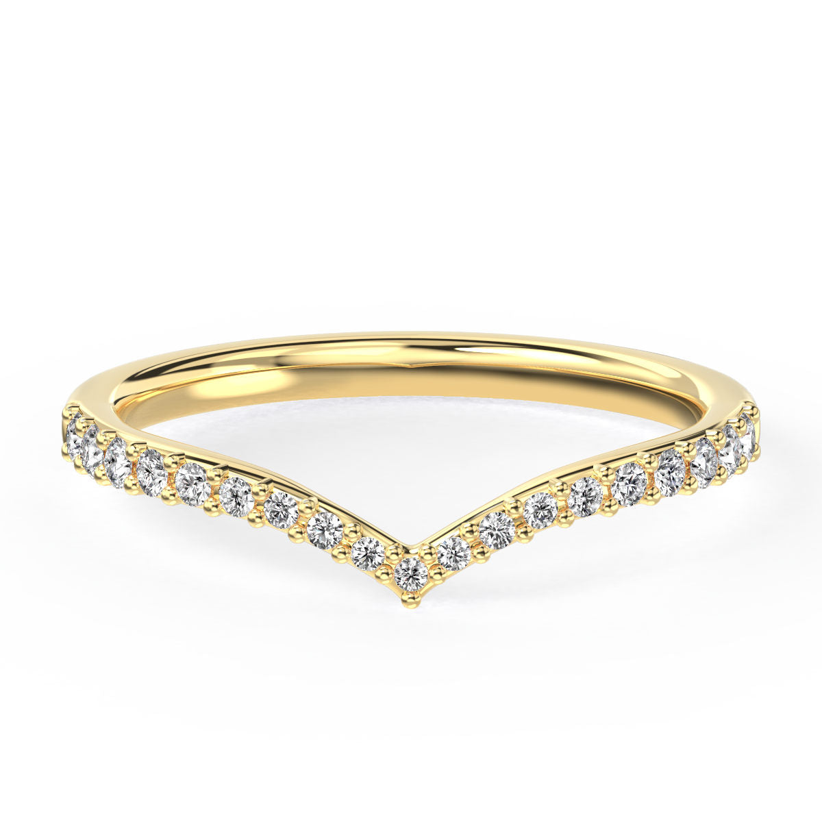 Wishbone Pave Diamond Band