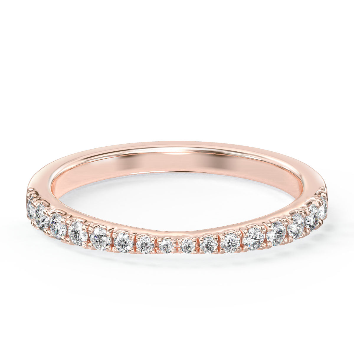 Tapered Pave Diamond Band