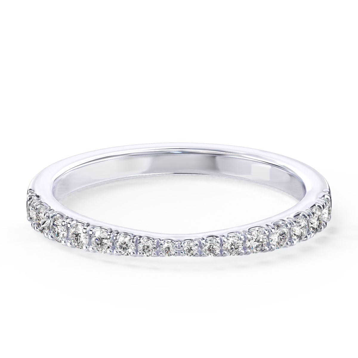 Tapered Pave Diamond Band