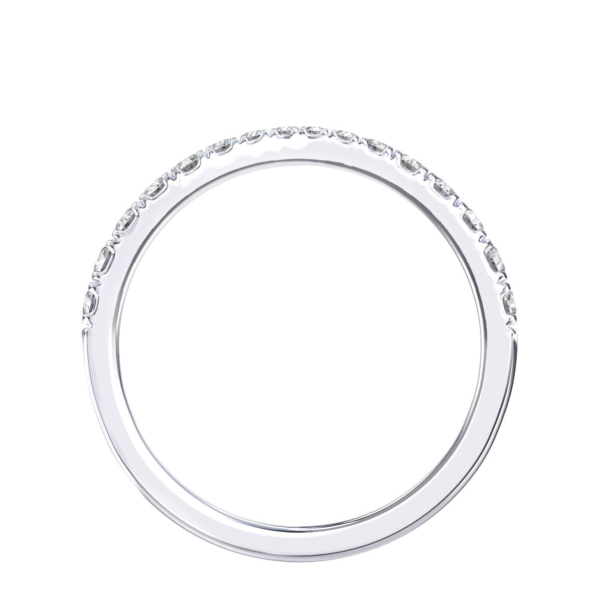Tapered Pave Diamond Band