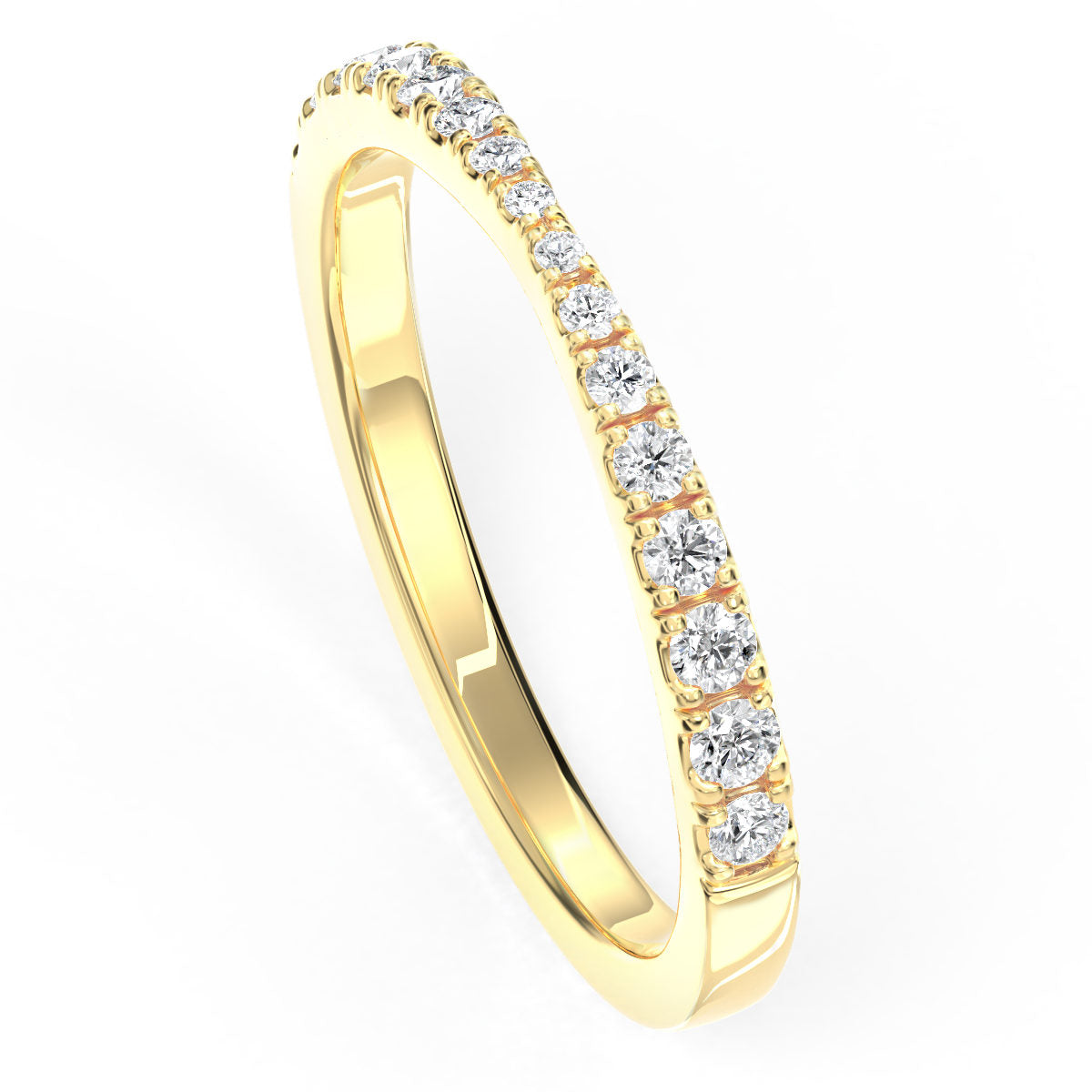Tapered Pave Diamond Band