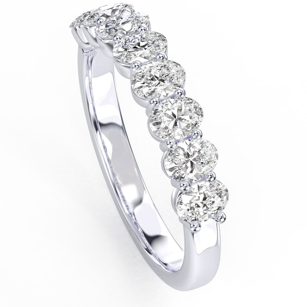 1.00ct Oval Diamond Band