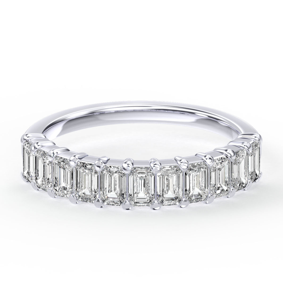 1.00ct Emerald Diamond Band