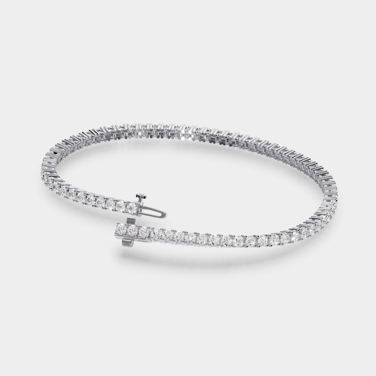 4.00tcw Round Diamond Tennis Bracelet