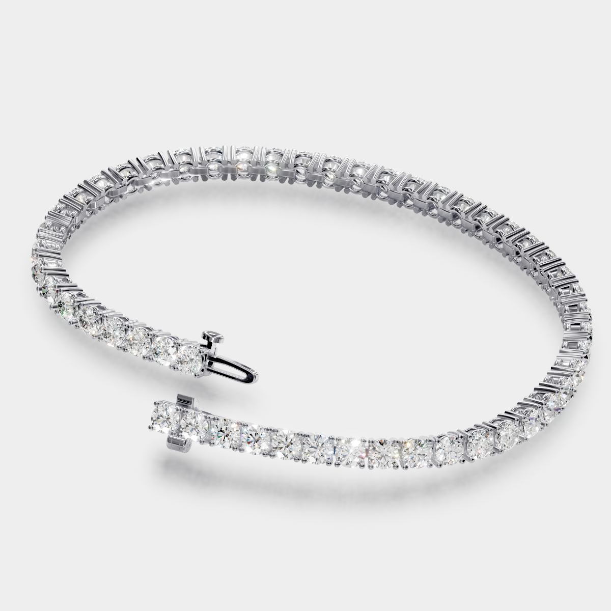 8.00tcw Round Diamond Tennis Bracelet