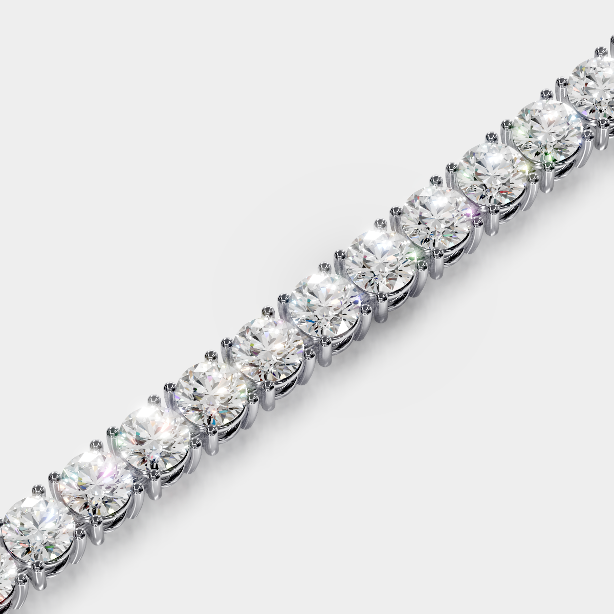 9.00tcw Round Diamond Tennis Bracelet